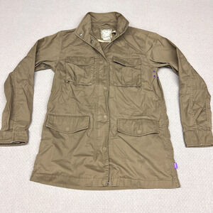 Vtg Stussy Chore Jacket Brown Military Chore Y2k Womens Medium Brown
